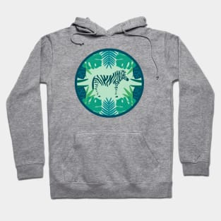 Tropical Zebra (Ocean) Hoodie